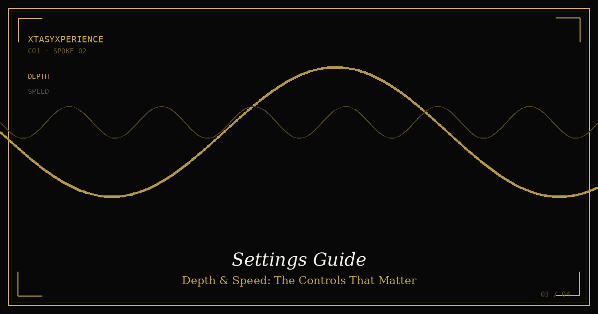 Thrust Depth & Speed Settings: A Guide to the Controls That Actually Change Everything