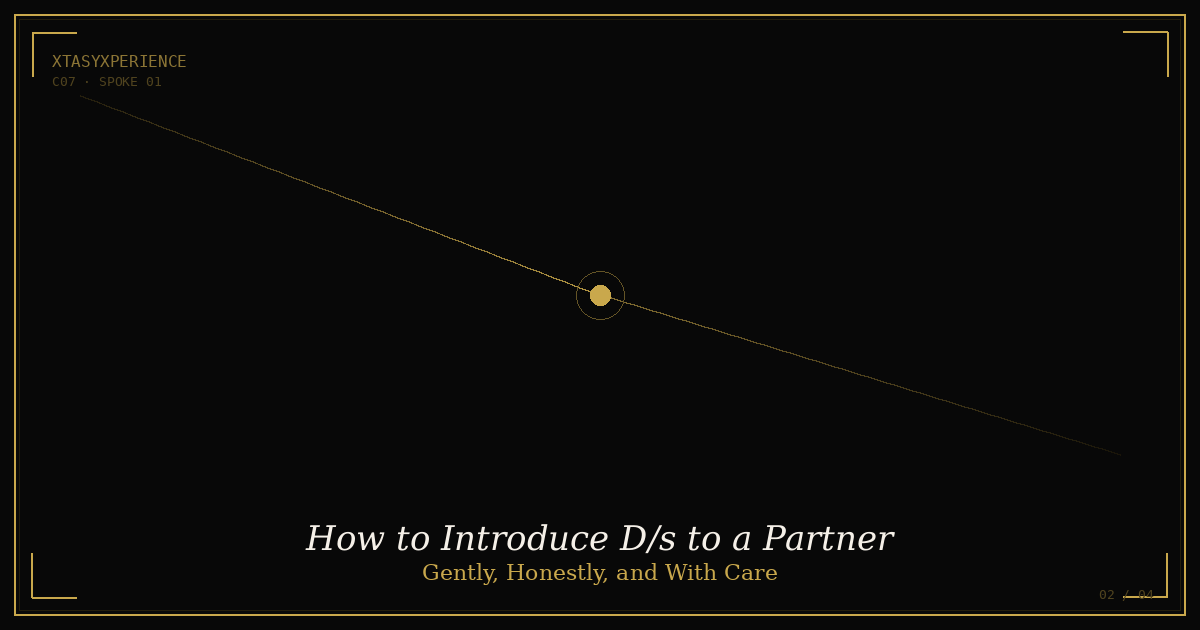 How to Introduce D/s to a Partner Who's Never Heard the Term