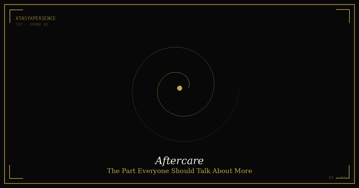 Aftercare in D/s Play: Why It Matters More Than the Scene Itself