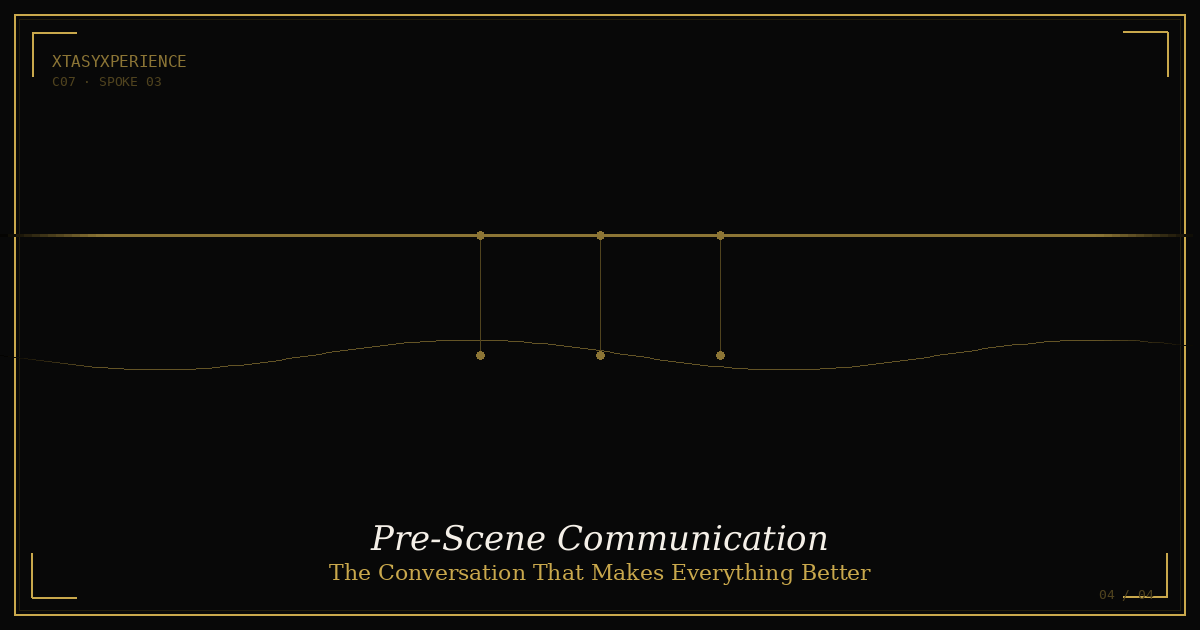 The Pre-Scene Conversation: How Dominant and Submissive Partners Communicate Before Play